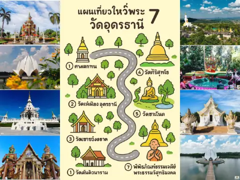 ทริปไหว้พระ 7 วัดอุดรธานี
