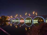 인공 호수 곡강지의 밤 풍경