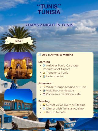 🇹🇳 Trip: Tunisia – Tunis & History (3 Days)