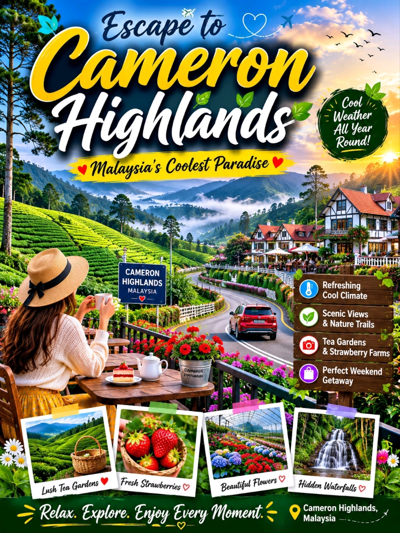 #worthitornot 
🍓 Strawberry Farm Experience in Cameron Highlands 🇲🇾

If you visit Cameron Highlands and skip the strawberry farms… you’re missing the sweetest part of the trip!

🌿 First Impression
The moment you enter, you’re surrounded by rows of bright red strawberries hanging beautifully — clean, fresh, and super inviting. The cool weather makes the whole experience even more enjoyable.

🍓 What You Can Do
✨ Pick your own fresh strawberries (super fun!)
📸 Take aesthetic photos in the farm
🛍️ Buy strawberry jams, chocolates & desserts
🍰 Try strawberry cakes, ice cream & fresh juice

💰 Price
Entry is usually FREE, but you pay for the strawberries you pick (price per 100g/box). Totally worth it for the freshness!

🌟 Experience
Walking through the farm with a basket in hand feels so relaxing. It’s perfect for families, couples, and even kids. Freshly picked strawberries taste way better than store-bought ones 😍

📍 Best Time to Visit
Morning or early afternoon for fewer crowds and the freshest picks.

⚠️ Tip
Don’t rush! Take your time, pick carefully, and enjoy the moment.

⭐ My Rating: 4.5/5
A must-visit spot for fun, photos, and fresh flavors!

💭 Final Thought
Sweet moments, fresh air, and beautiful views — Cameron Highlands strawberry farms give you memories that taste as good as they feel 💚

#strawberryfarm  #cameronhighlands  #malaysiatravel  #sweetescape  #travelexperience  #freshfruits  #naturetrip  #travelreview  #foodietravel  #wanderlust  #travel2026 