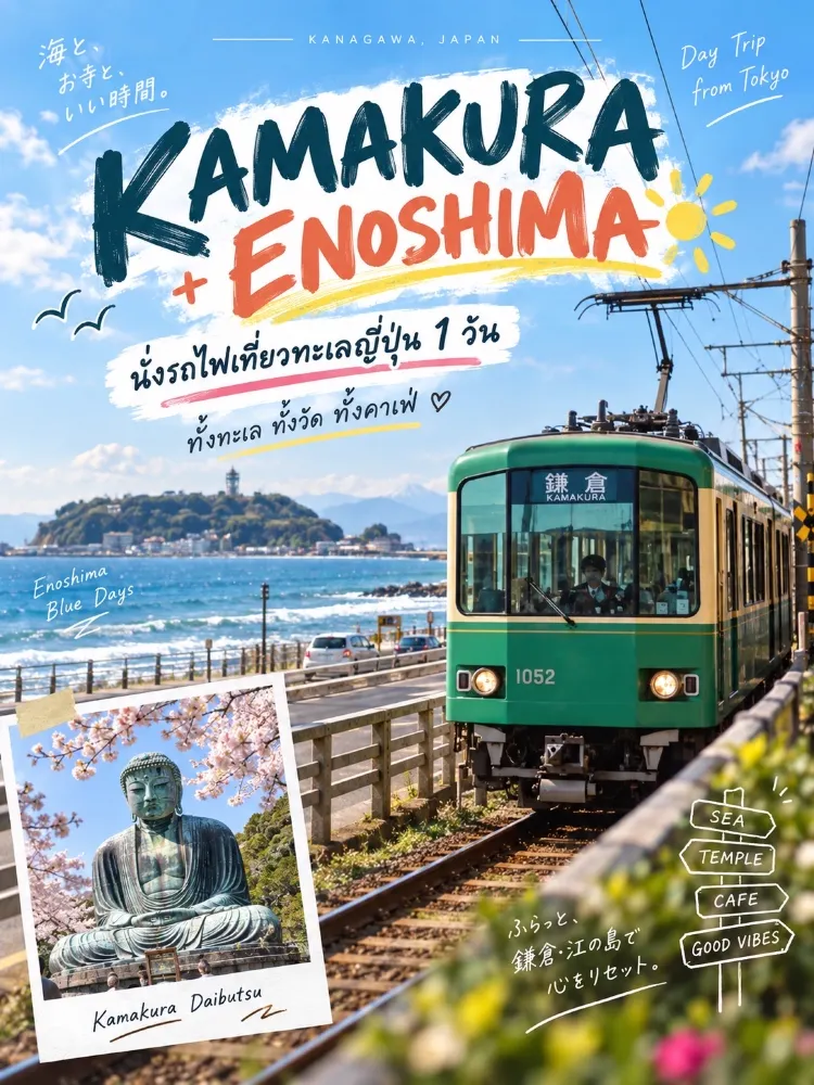 東京から日帰り！鎌倉・江ノ島を満喫 🚃🌊 海辺の電車で巡る1日観光モデルコース