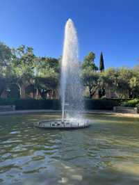 Beautiful garden in Montjuic - Barcelona