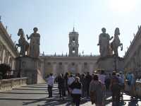 Walking by Statue of Vittorio Emanuele ll 