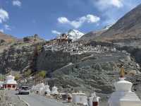 Buddha overlooking mountains 