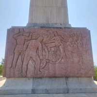 Enormous, huge, big statues near Pákozd