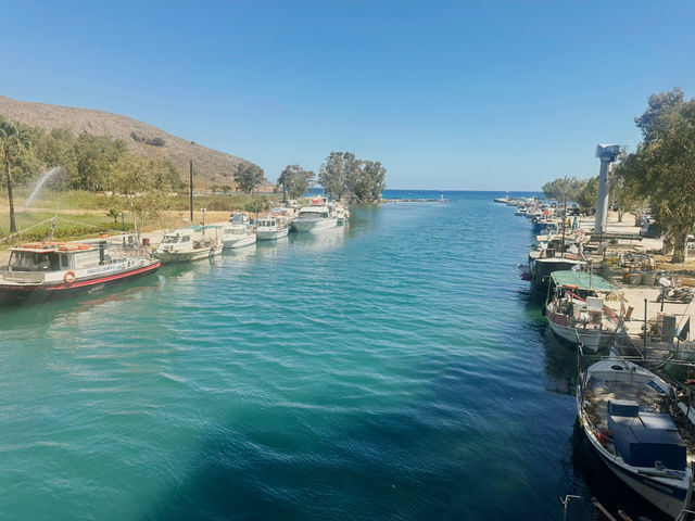 Best beach in Georgioupolis is across the bridge!