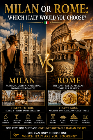 🏛️Milan or Rome: which Italy would you choose?