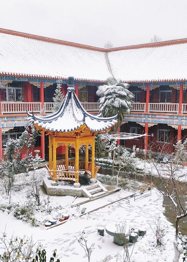 在合肥,總要去開福寺看一場初雪吧 在合肥,總要去開福寺看一場初雪吧