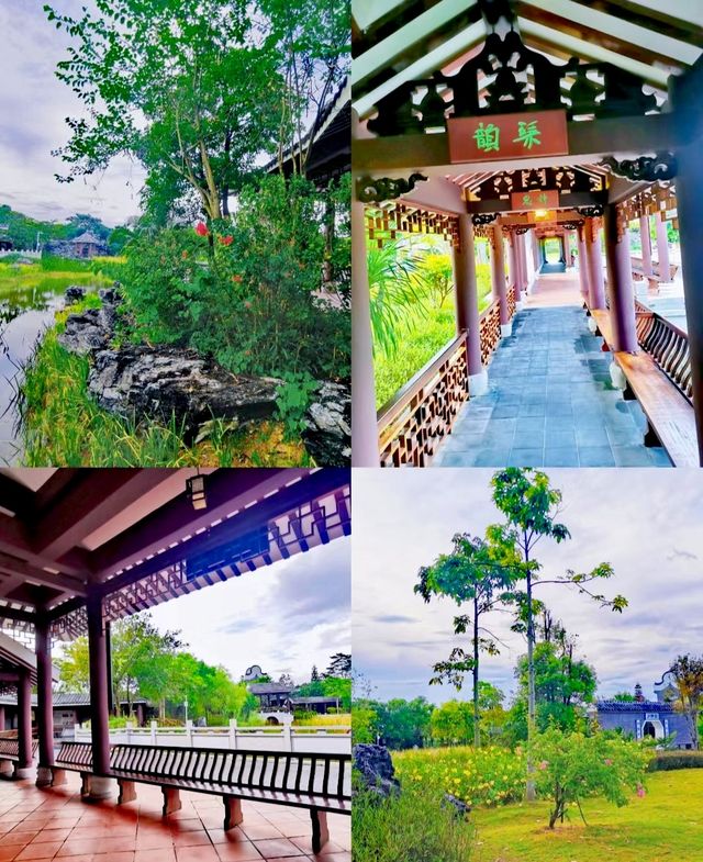 玻璃橋+古建築+花海-松崗五指耙公園 玻璃橋+古建築+花海-松崗五指耙公園