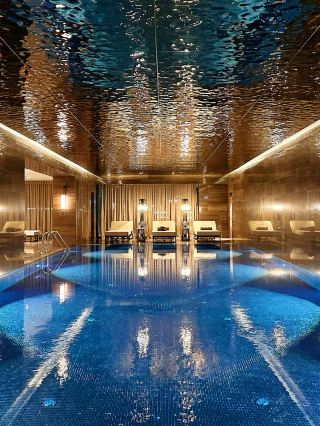 The Ritz-Carlton in Baku, Azerbaijan is so beautiful! It faces the Heydar Aliyev Cultural Center designed by Zaha Hadid