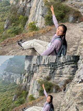 충칭 야외 하이킹·난촨 죽순 사다리.