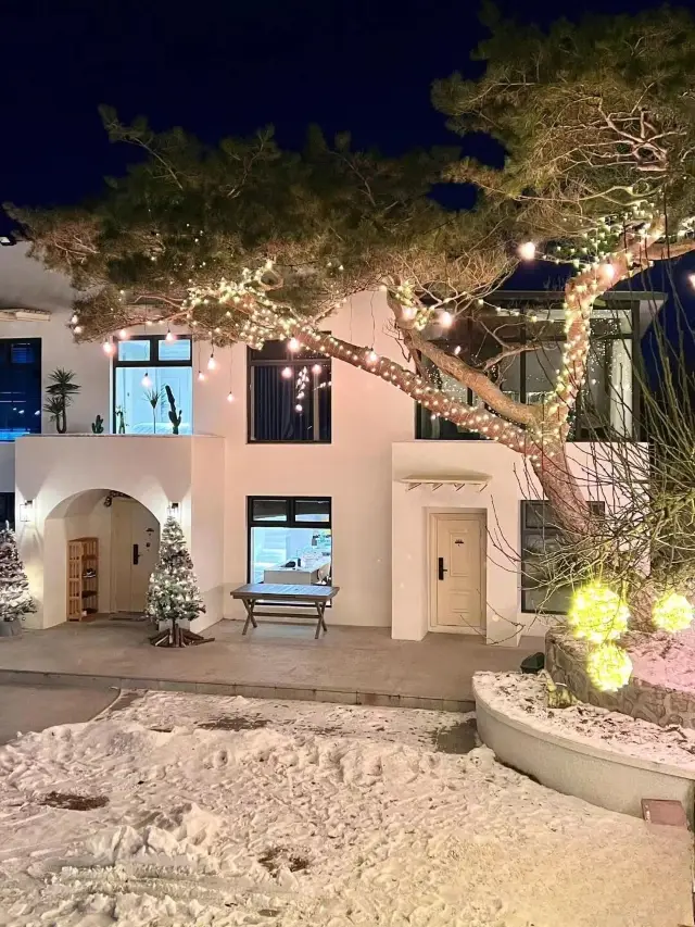 Yanji! A small villa with a snowy view! It's so beautiful that it leaves you speechless...