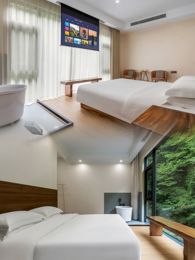安吉走進原木風情民居——神龍·聽溪見山