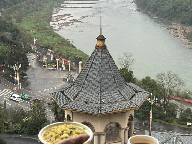 River side view from Hotel in Chishui city