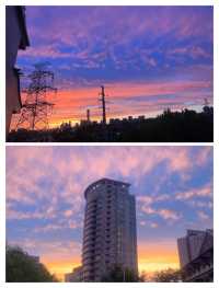 北京晚霞美景全記錄：夕陽餘暉下的浪漫時刻