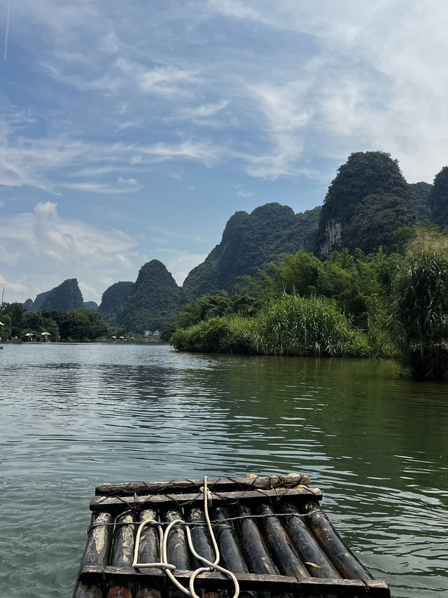 Yulong River Bamboo rafting from Jima Wharf