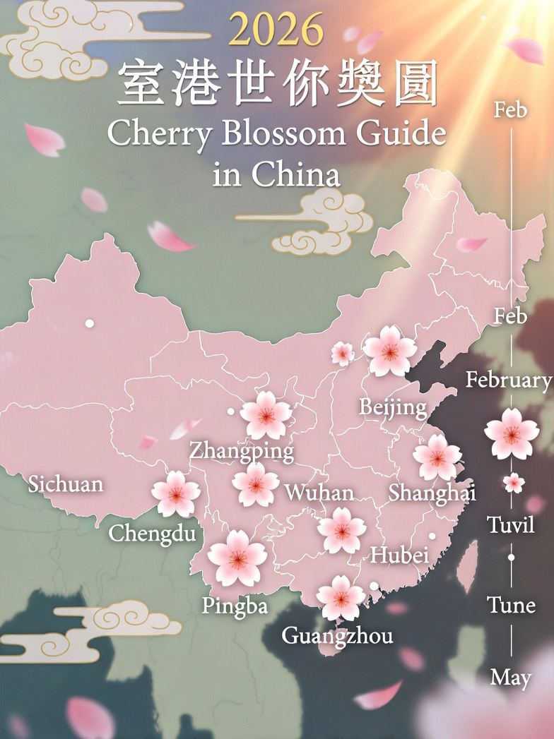 Don't fly to Japan! Full cherry blossom guide in China🌸🌸🌸
