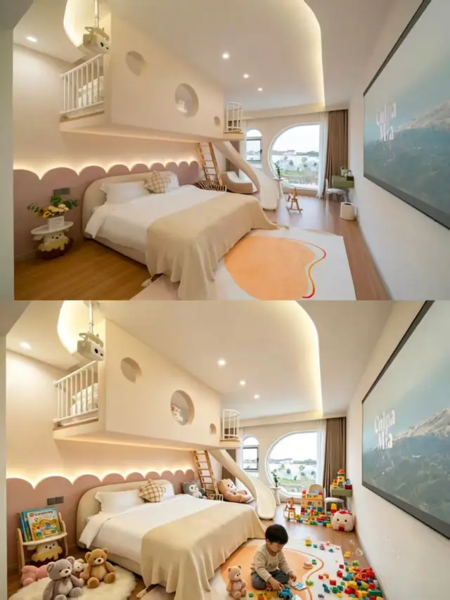 Shanghai Disneyland!! Stay in a hidden gem family-friendly homestay!! Family slide room, shuttle to Disneyland, private pool villa, living next to Disneyland is a dream come true