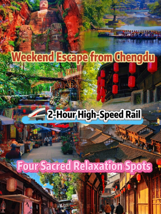 Weekend escape from Chengdu | 4 chill-out havens directly accessible by high-speed rail in 2 hours