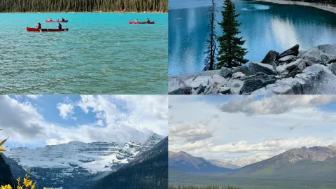 Идеальные места для фото двух озёр Банфа — traveler post in Альберта