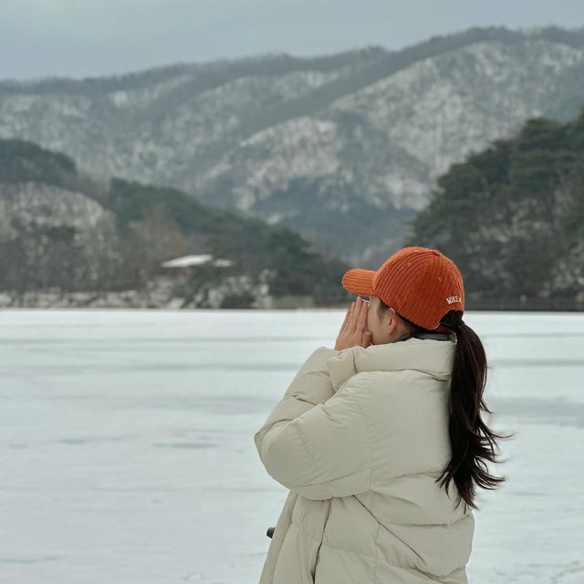 겨울여행 최고핫플 오리썰매, 포천 산정호수 🐥🛷✨