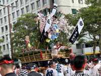 福岡・博多。2023年大博通りにて『博多祇園山笠』『追山ならし』に遭遇。
