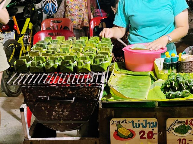 ไข่ป่าม ถนนคนเดินปาย