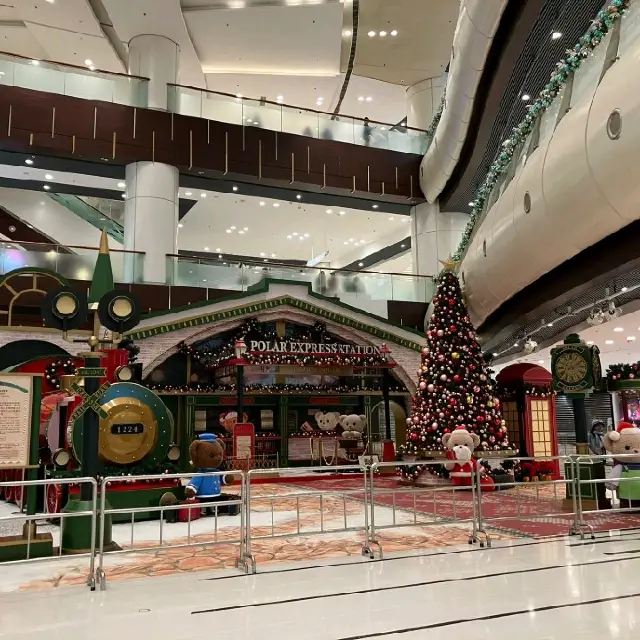 Christmas train station @ Tsing Yi HK