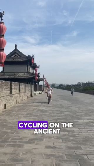 Cycling on Xi'an City Walls