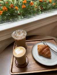 Basket Coffee and Croissant