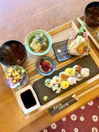 【京都】鴨川を眺めながら手毬寿司10貫＆天ぷらランチ！