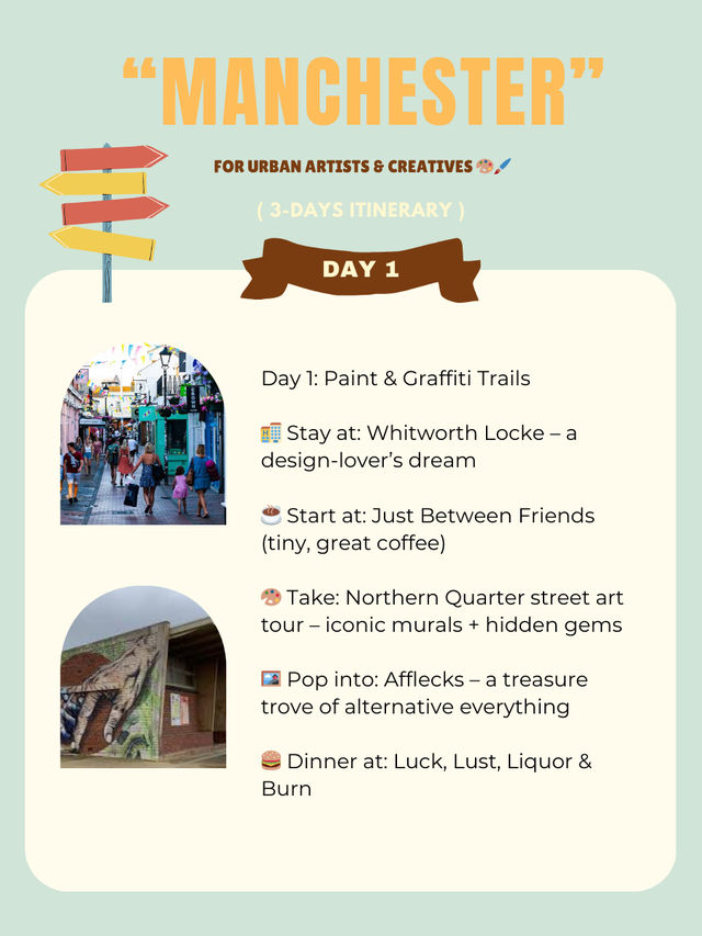 Manchester 3-days itinerary 💘