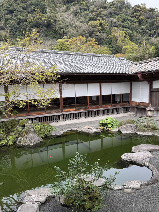 美麗的日本庭園仙巖園
