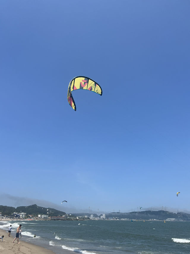 Surfing in Gijang