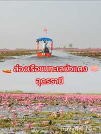 ชวนล่องเรือชมทะเลบัวแดง อุดรธานี🪷