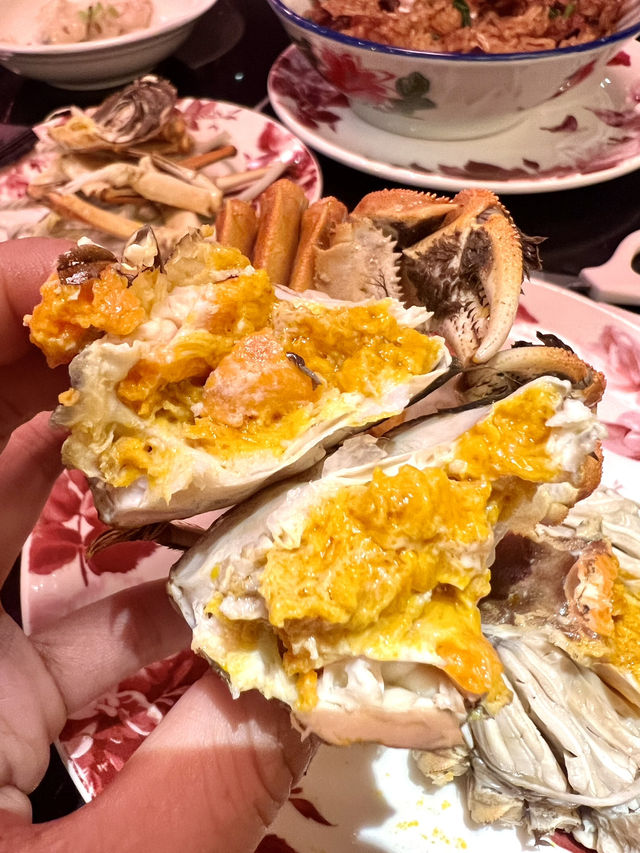尖沙咀區海景大閘蟹🦀😋粵菜