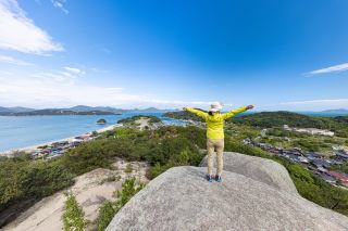 오카야마 🇯🇵 낙도 "시라이시 섬"☀️🌊