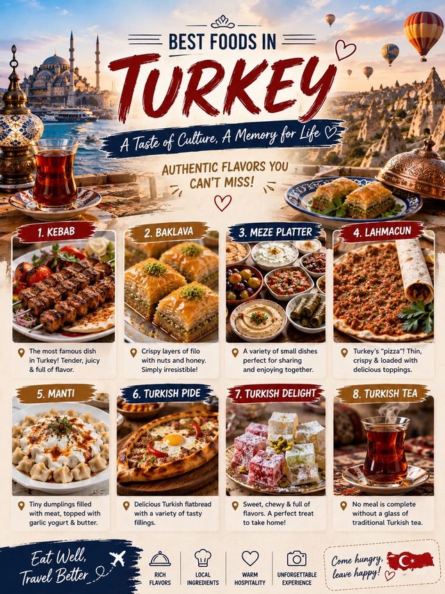 Turkey is a Paradise for Food Lovers! 🍽️✨