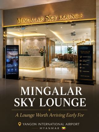 Mingalar Sky Lounge — The Lounge I Didn’t Expect to Love This Much ✈️🍽️