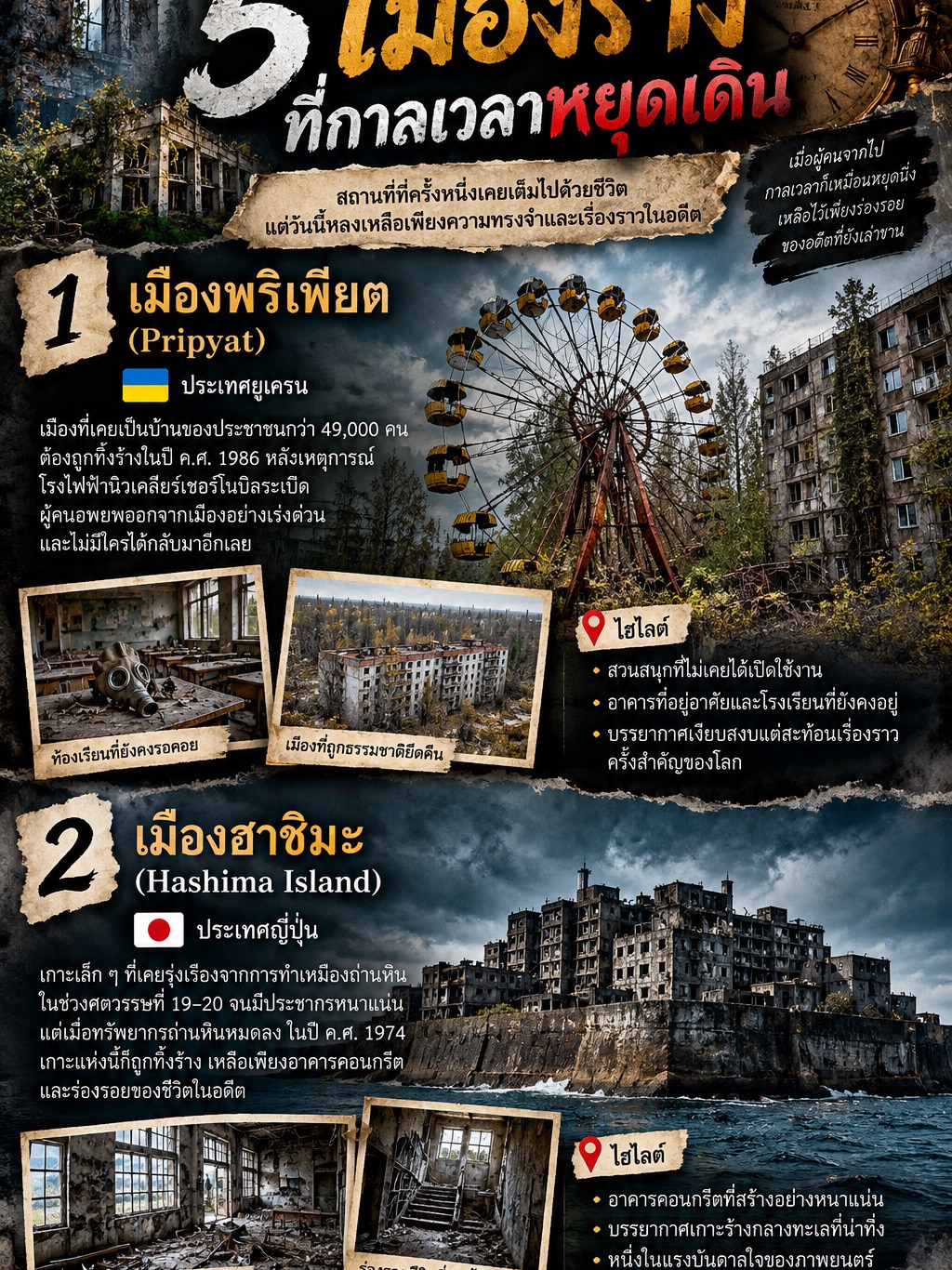🕰️🏚️ 5 Abandoned Cities Where Time Has Standed 🌍✨
