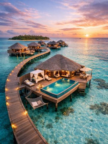 🏝️ MaldivesOverwater Villas in the Maldives: The Ultimate Luxury Escape ✨