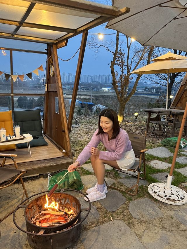 서울근교 도심에서 즐기는 불멍 가능한 카페!