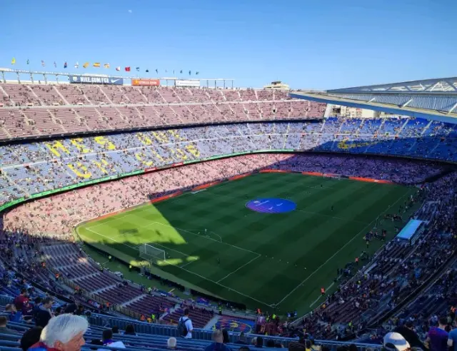 Football match in Barcelona 