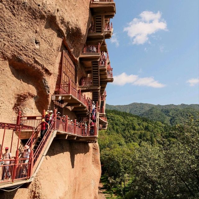Stairs You Won’t Forget: The Maijishan Grottoes 🪶⛰️