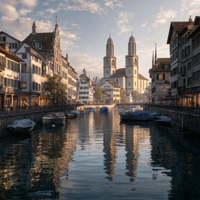 Zurich’s Quiet Elegance: Reflections, Trams & Timeless Streets 🕊️🌿
