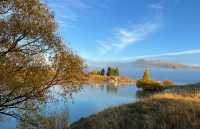 Lake Tekapo in autumn