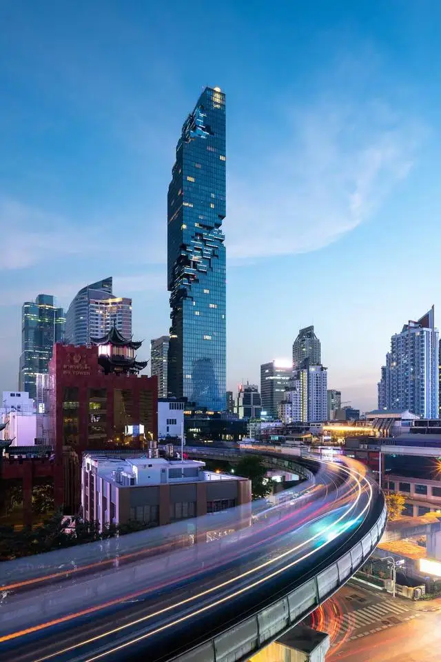 Thailand's tallest building and a landmark of Bangkok—the Pixel Building