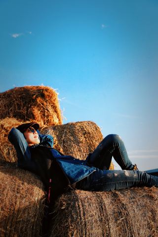 타이저우의 새로운 인기 명소|논에서 사진 찍기.