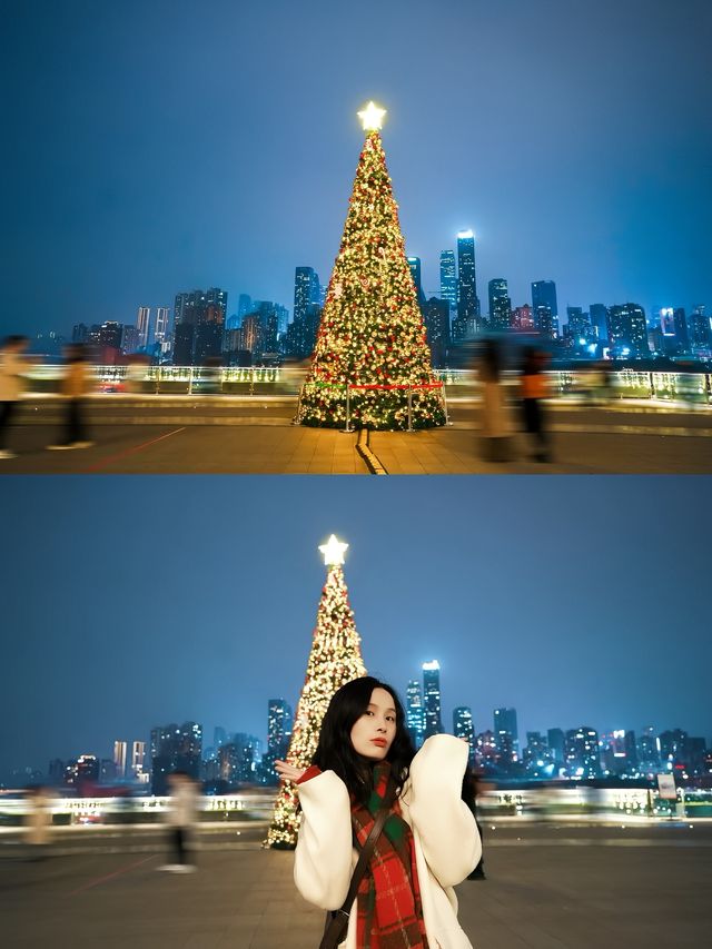 不是香港!是重慶!最孤獨的聖誕樹美到封神 不是香港!是重慶!最孤獨的聖誕樹美到封神