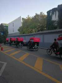 什刹海黃包車，穿越京城舊時光